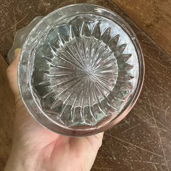 Fostoria American‎ Vintage MCM flared crystal clear glass flower vase - Picture 7 of 10